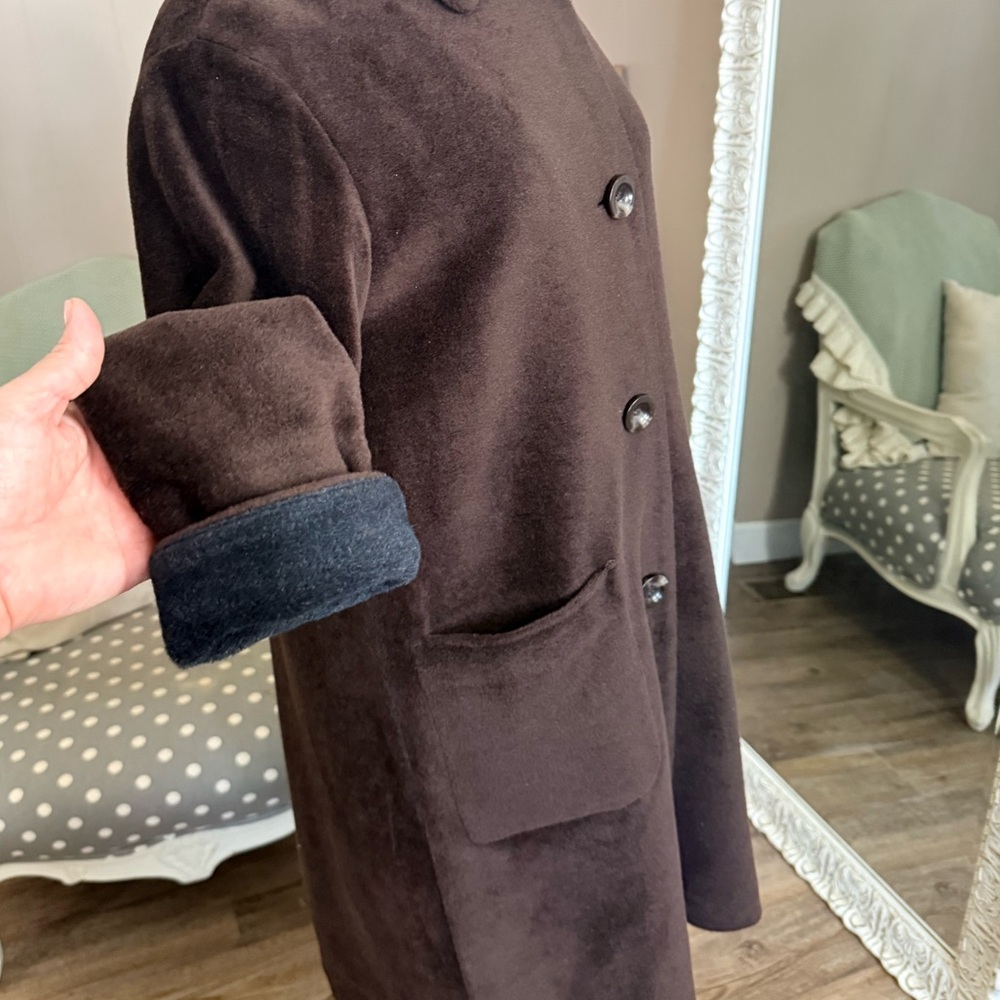 Pendleton • Wool Coat Brown Button Front Japan Li… - image 12